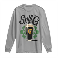 Split the G Funny Irish Drinking Long Sleeve Shirt St. Patrick’s Day Stout Beer Lovers Pub Crawls