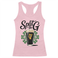 Split the G Funny Irish Drinking Racerback Tank Top St. Patrick’s Day Stout Beer Lovers Pub Crawls