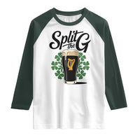 Split the G Funny Irish Drinking Raglan Shirt St. Patrick’s Day Stout Beer Lovers Pub Crawls