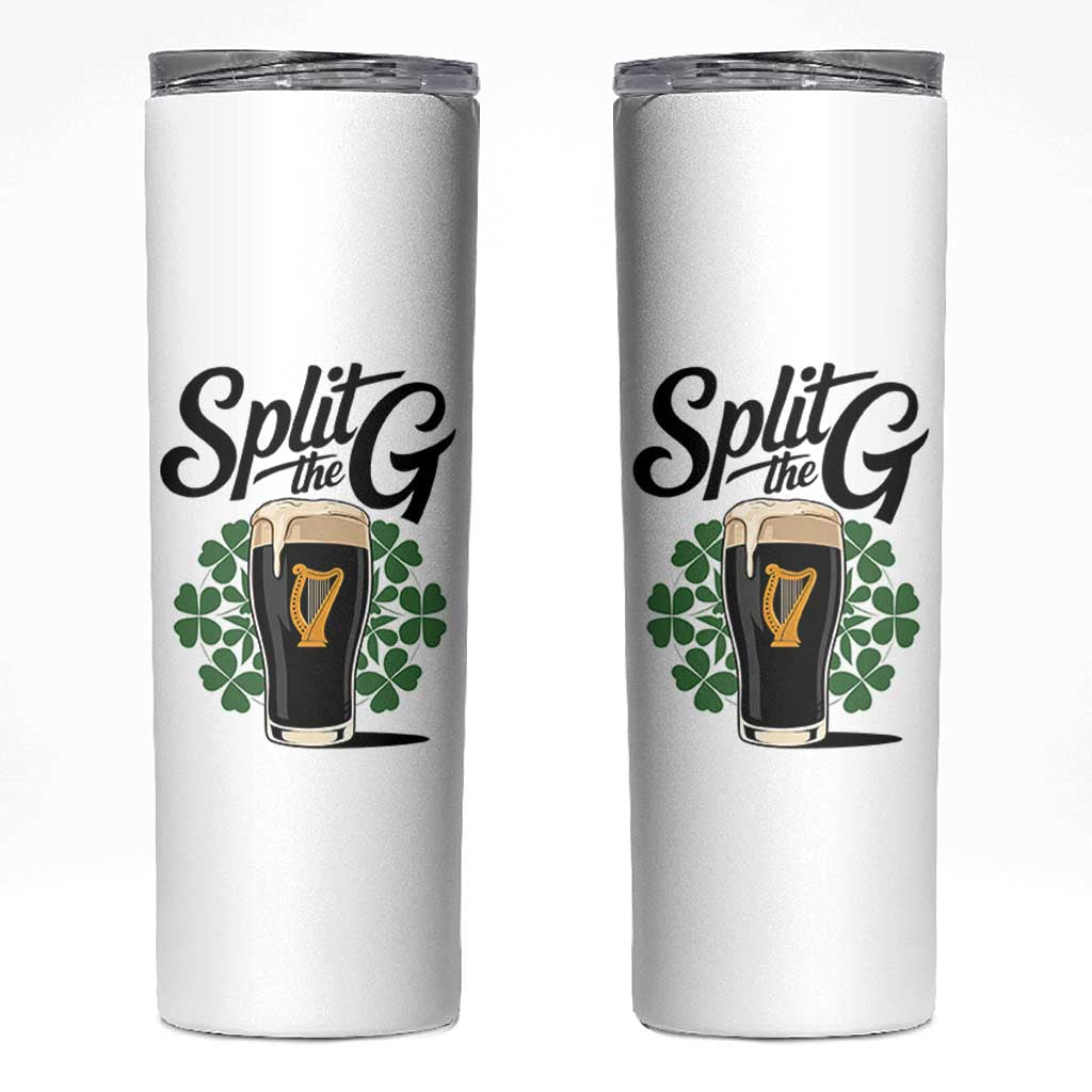 Split the G Funny Irish Drinking Skinny Tumbler St. Patrick’s Day Stout Beer Lovers Pub Crawls