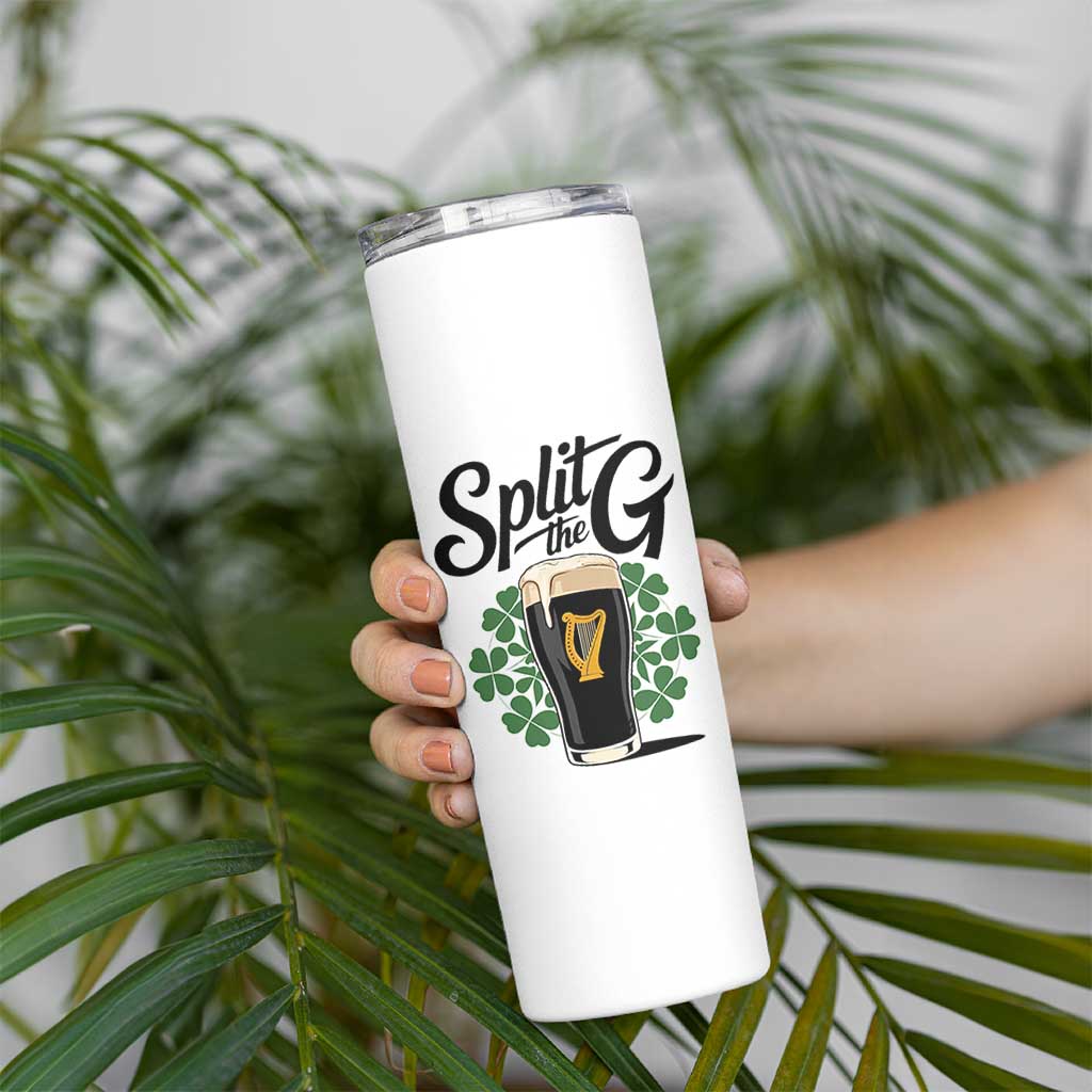 Split the G Funny Irish Drinking Skinny Tumbler St. Patrick’s Day Stout Beer Lovers Pub Crawls