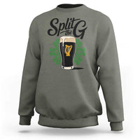 Split the G Funny Irish Drinking Sweatshirt St. Patrick’s Day Stout Beer Lovers Pub Crawls