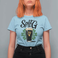 Split the G Funny Irish Drinking T Shirt For Women St. Patrick’s Day Stout Beer Lovers Pub Crawls