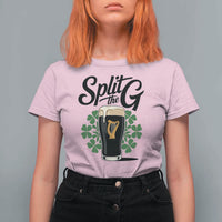 Split the G Funny Irish Drinking T Shirt For Women St. Patrick’s Day Stout Beer Lovers Pub Crawls