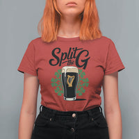 Split the G Funny Irish Drinking T Shirt For Women St. Patrick’s Day Stout Beer Lovers Pub Crawls