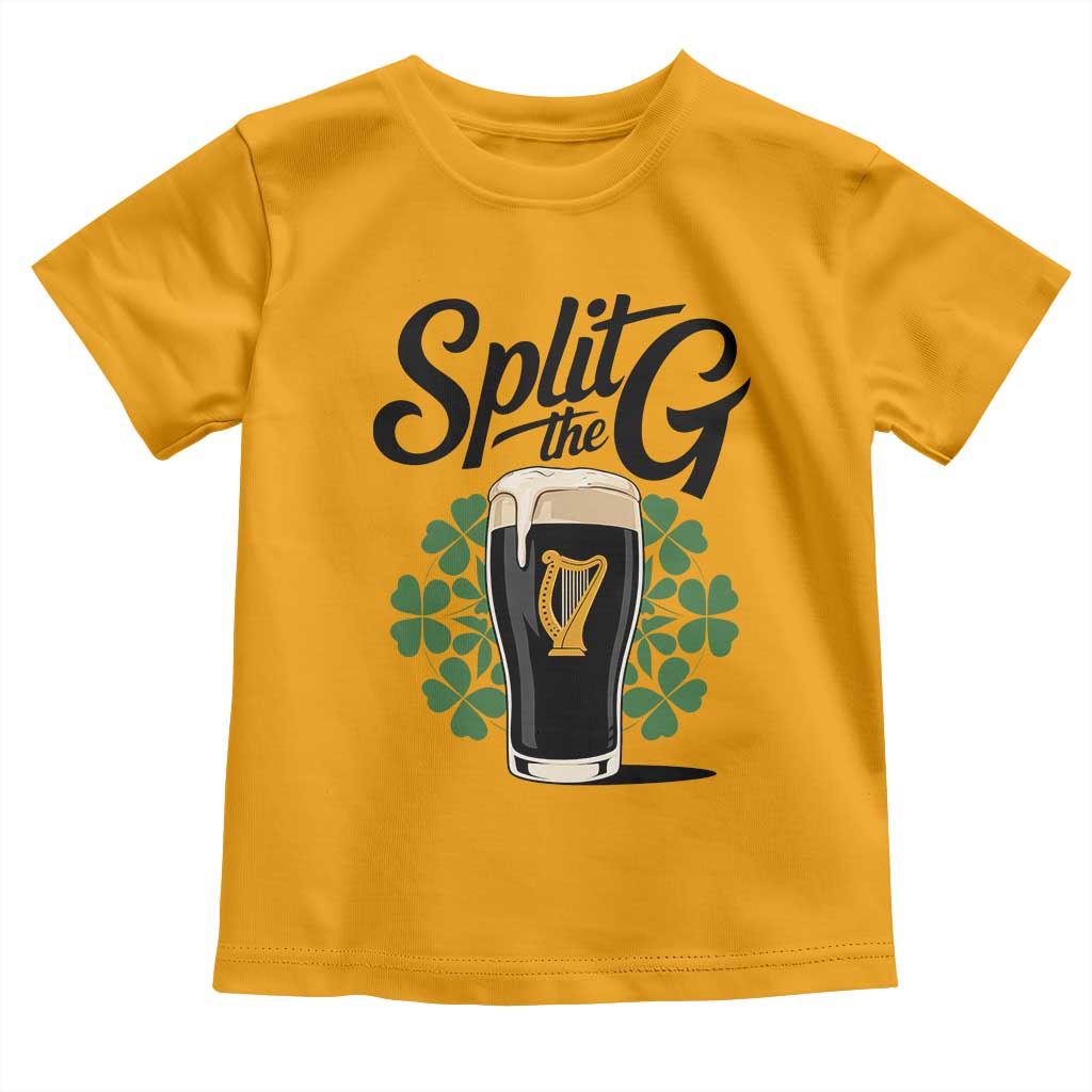 Split the G Funny Irish Drinking Toddler T Shirt St. Patrick’s Day Stout Beer Lovers Pub Crawls