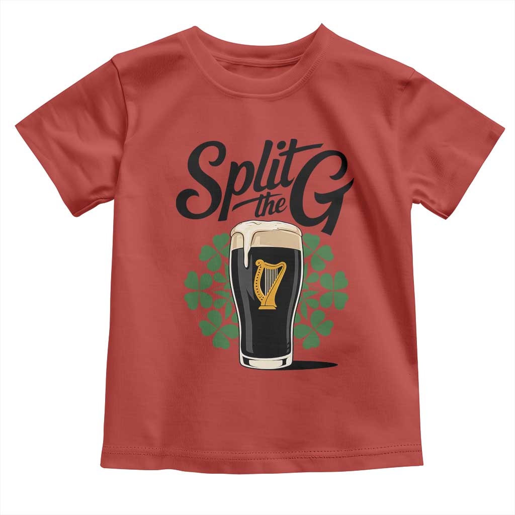 Split the G Funny Irish Drinking Toddler T Shirt St. Patrick’s Day Stout Beer Lovers Pub Crawls