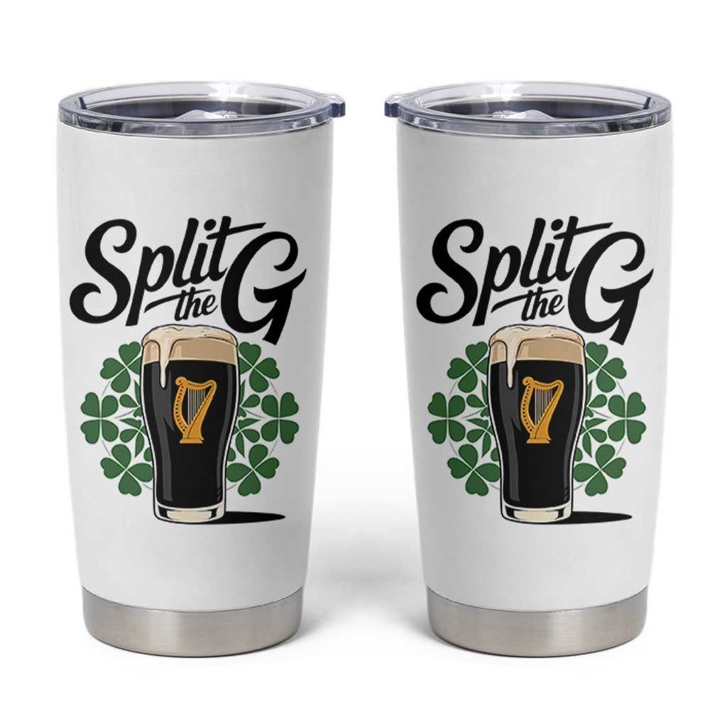 Split the G Funny Irish Drinking Tumbler Cup St. Patrick’s Day Stout Beer Lovers Pub Crawls