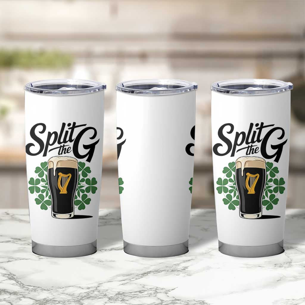Split the G Funny Irish Drinking Tumbler Cup St. Patrick’s Day Stout Beer Lovers Pub Crawls