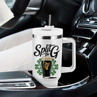 Split the G Funny Irish Drinking Tumbler With Handle St. Patrick’s Day Stout Beer Lovers Pub Crawls
