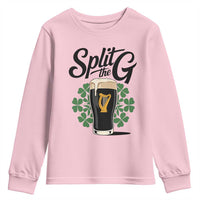 Split the G Funny Irish Drinking Youth Sweatshirt St. Patrick’s Day Stout Beer Lovers Pub Crawls