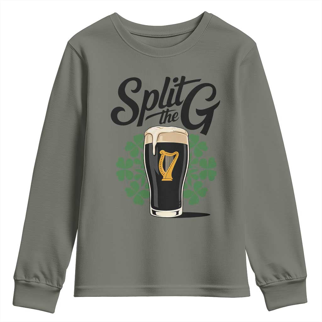 Split the G Funny Irish Drinking Youth Sweatshirt St. Patrick’s Day Stout Beer Lovers Pub Crawls