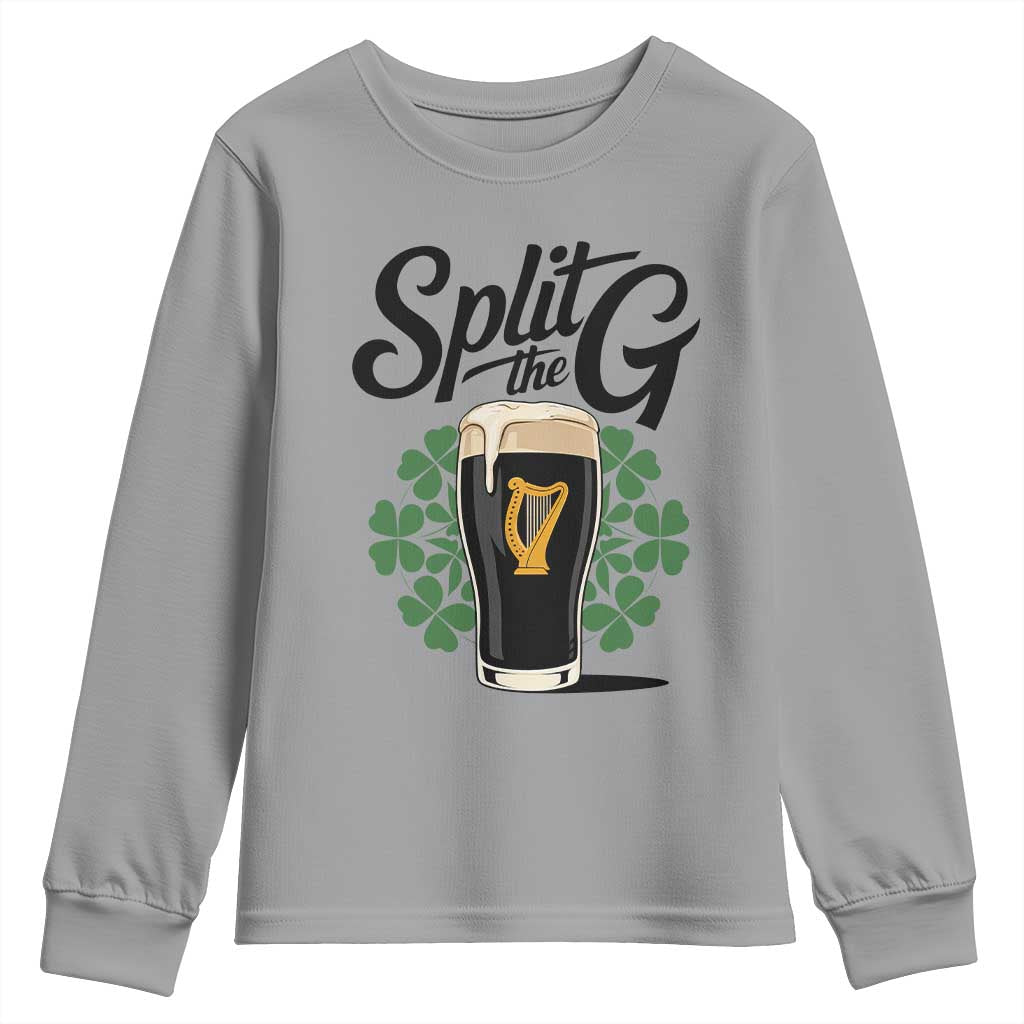 Split the G Funny Irish Drinking Youth Sweatshirt St. Patrick’s Day Stout Beer Lovers Pub Crawls