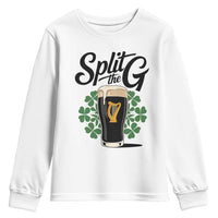 Split the G Funny Irish Drinking Youth Sweatshirt St. Patrick’s Day Stout Beer Lovers Pub Crawls