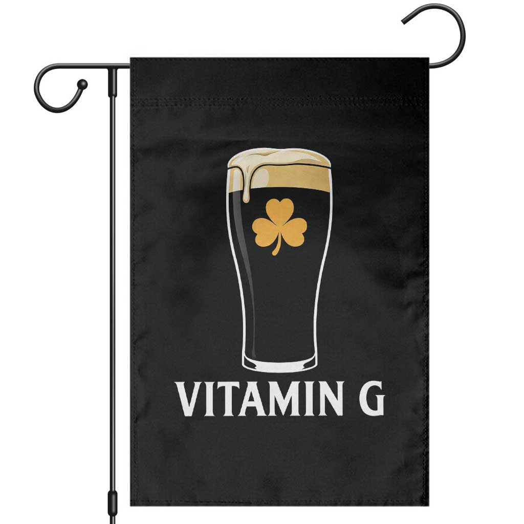 Vitamin G Funny Irish Stout Beer Garden Flag St. Patrick’s Day Drinking Humor