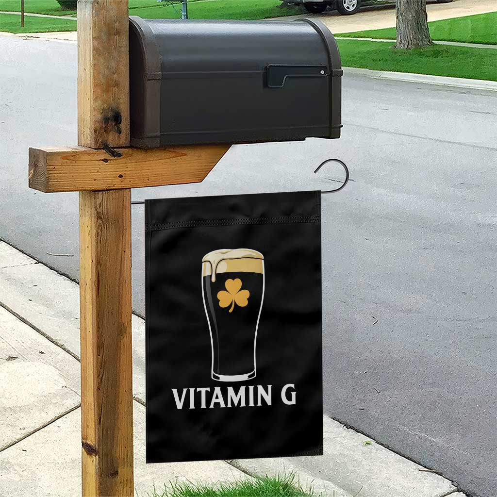 Vitamin G Funny Irish Stout Beer Garden Flag St. Patrick’s Day Drinking Humor