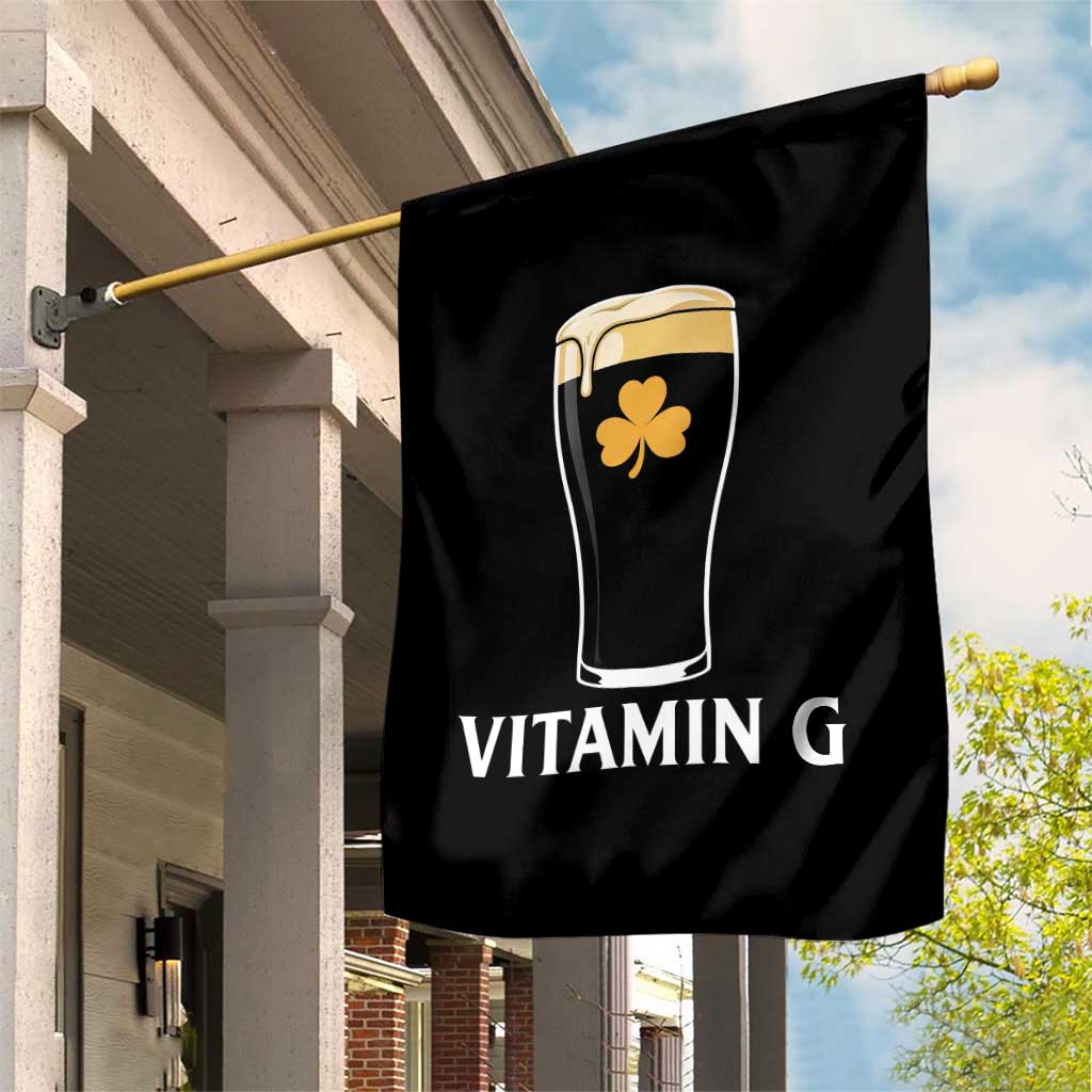 Vitamin G Funny Irish Stout Beer Garden Flag St. Patrick’s Day Drinking Humor