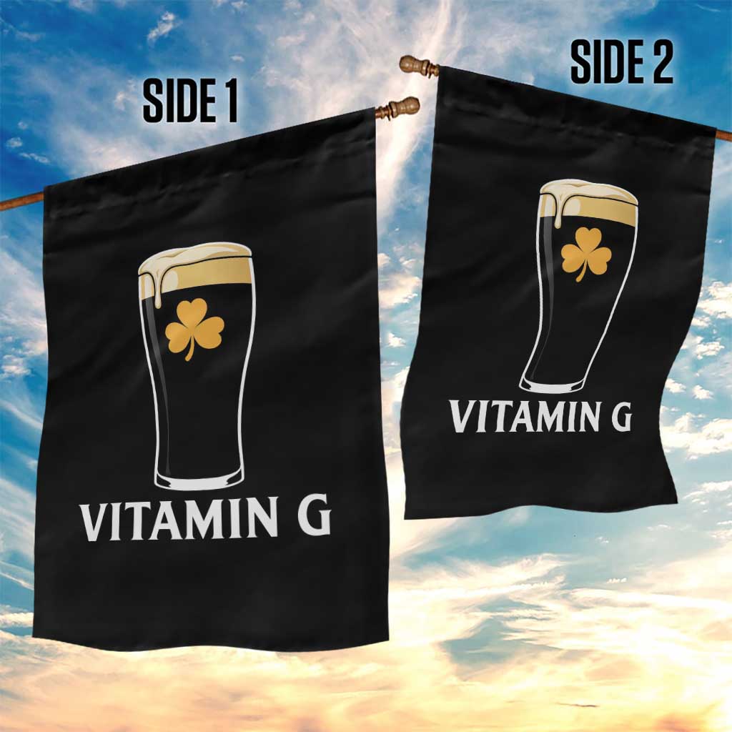 Vitamin G Funny Irish Stout Beer Garden Flag St. Patrick’s Day Drinking Humor