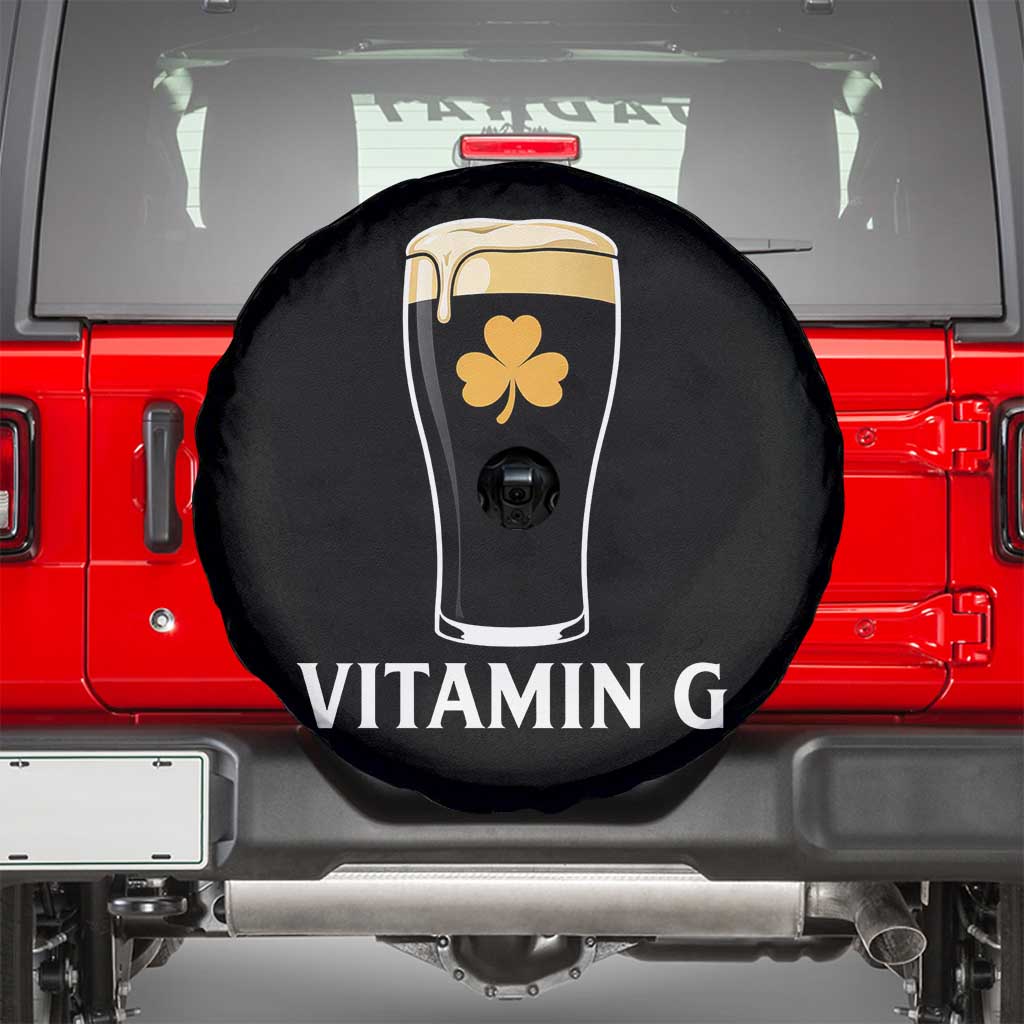 Vitamin G Funny Irish Stout Beer Spare Tire Cover St. Patrick’s Day Drinking Humor