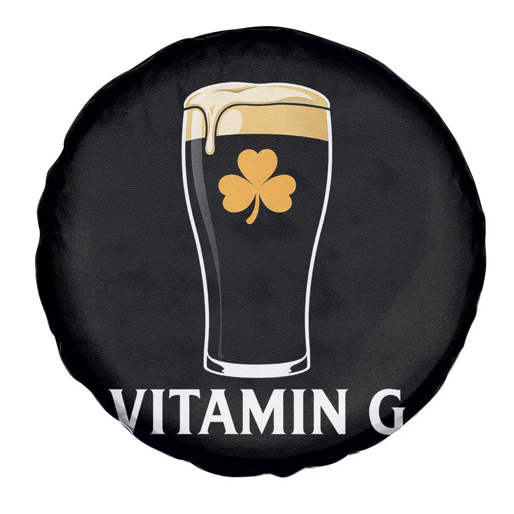 Vitamin G Funny Irish Stout Beer Spare Tire Cover St. Patrick’s Day Drinking Humor