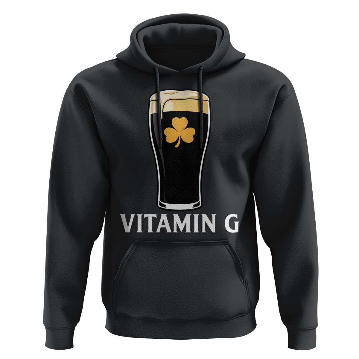 Vitamin G Funny Irish Stout Beer Hoodie St. Patrick’s Day Drinking Humor