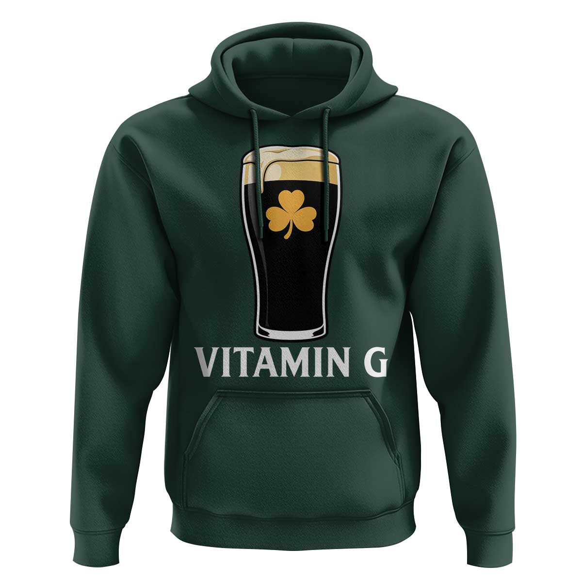 Vitamin G Funny Irish Stout Beer Hoodie St. Patrick’s Day Drinking Humor