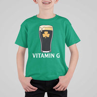 Vitamin G Funny Irish Stout Beer T Shirt For Kid St. Patrick’s Day Drinking Humor