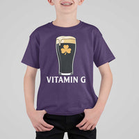 Vitamin G Funny Irish Stout Beer T Shirt For Kid St. Patrick’s Day Drinking Humor
