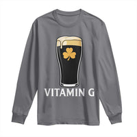 Vitamin G Funny Irish Stout Beer Long Sleeve Shirt St. Patrick’s Day Drinking Humor