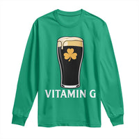 Vitamin G Funny Irish Stout Beer Long Sleeve Shirt St. Patrick’s Day Drinking Humor