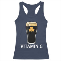 Vitamin G Funny Irish Stout Beer Racerback Tank Top St. Patrick’s Day Drinking Humor