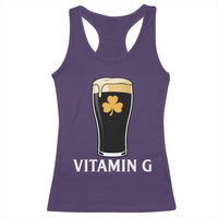 Vitamin G Funny Irish Stout Beer Racerback Tank Top St. Patrick’s Day Drinking Humor