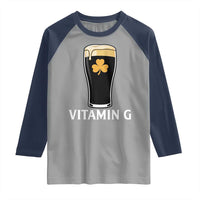 Vitamin G Funny Irish Stout Beer Raglan Shirt St. Patrick’s Day Drinking Humor