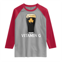 Vitamin G Funny Irish Stout Beer Raglan Shirt St. Patrick’s Day Drinking Humor