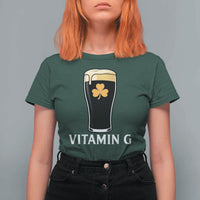 Vitamin G Funny Irish Stout Beer T Shirt For Women St. Patrick’s Day Drinking Humor