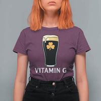 Vitamin G Funny Irish Stout Beer T Shirt For Women St. Patrick’s Day Drinking Humor