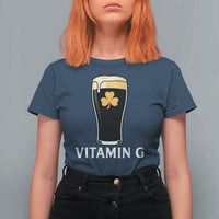 Vitamin G Funny Irish Stout Beer T Shirt For Women St. Patrick’s Day Drinking Humor