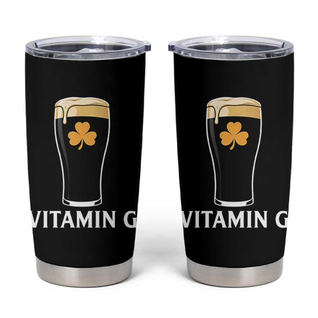 Vitamin G Funny Irish Stout Beer Tumbler Cup St. Patrick’s Day Drinking Humor