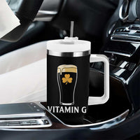 Vitamin G Funny Irish Stout Beer Tumbler With Handle St. Patrick’s Day Drinking Humor
