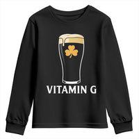 Vitamin G Funny Irish Stout Beer Youth Sweatshirt St. Patrick’s Day Drinking Humor