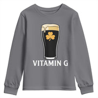 Vitamin G Funny Irish Stout Beer Youth Sweatshirt St. Patrick’s Day Drinking Humor