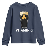 Vitamin G Funny Irish Stout Beer Youth Sweatshirt St. Patrick’s Day Drinking Humor
