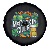 End the Day with McCockin Cider Spare Tire Cover Funny Irish Drinking Apple Cider St Patricks Day Adult Humor
