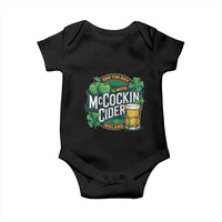 End the Day with McCockin Cider Baby Onesie Funny Irish Drinking Apple Cider St Patricks Day Adult Humor