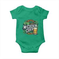 End the Day with McCockin Cider Baby Onesie Funny Irish Drinking Apple Cider St Patricks Day Adult Humor