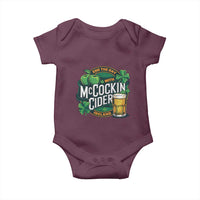 End the Day with McCockin Cider Baby Onesie Funny Irish Drinking Apple Cider St Patricks Day Adult Humor