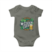 End the Day with McCockin Cider Baby Onesie Funny Irish Drinking Apple Cider St Patricks Day Adult Humor