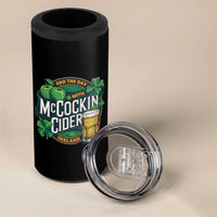 End the Day with McCockin Cider 4 in 1 Can Cooler Tumbler Funny Irish Drinking Apple Cider St Patricks Day Adult Humor