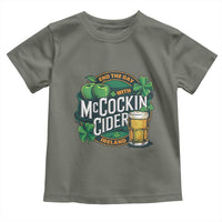 End the Day with McCockin Cider Toddler T Shirt Funny Irish Drinking Apple Cider St Patricks Day Adult Humor