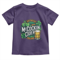 End the Day with McCockin Cider Toddler T Shirt Funny Irish Drinking Apple Cider St Patricks Day Adult Humor